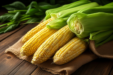 饱满的玉米背景图片