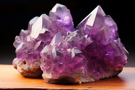 漂亮的紫水晶宝石背景图片