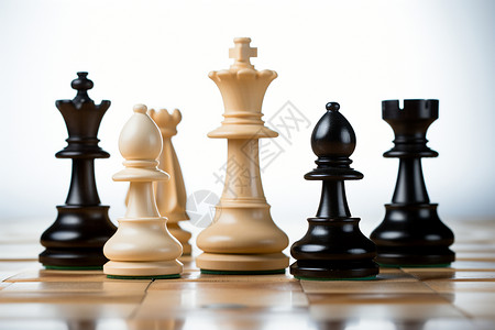 黑白象棋背景图片