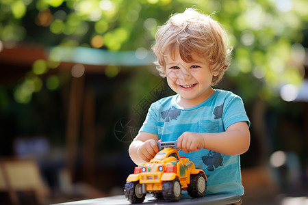 平行的小汽车小男孩玩小汽车背景