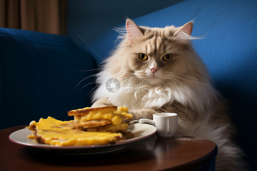 猫咪用餐图片