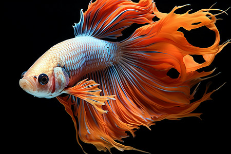 热带美丽的金鱼背景图片