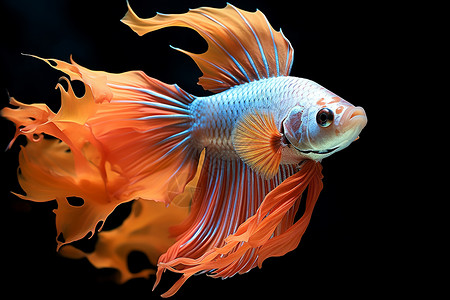 彩色的金鱼背景图片