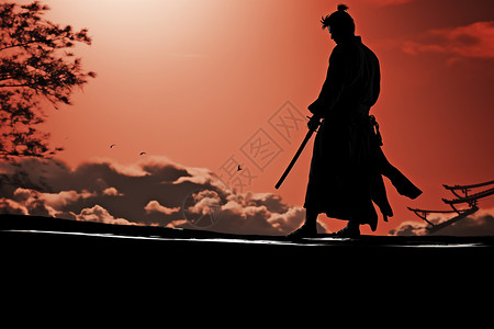 传统武术练习的男子背景图片