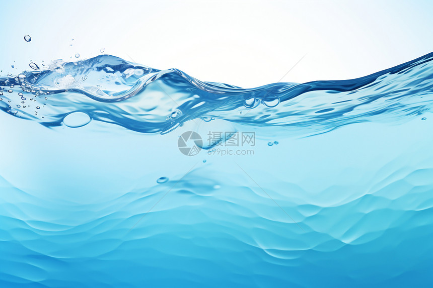 流动的液体水滴图片