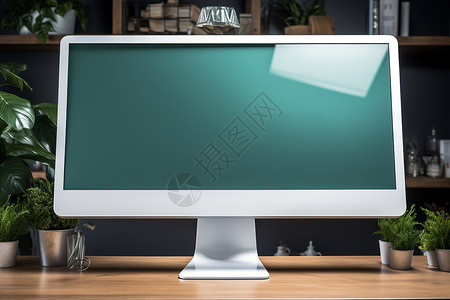 电脑蓝屏宽屏电脑显示器背景