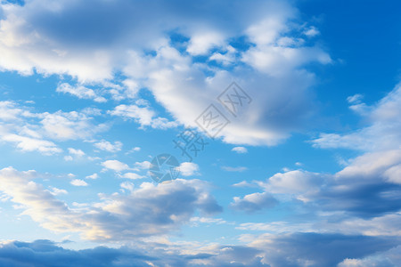 蓝天穹顶飘云朵朵背景图片