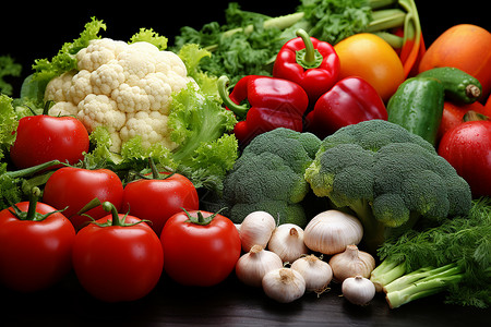 新鲜的有机蔬菜高清图片