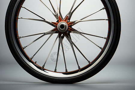 高轮自行车自行车维修的轮毂背景