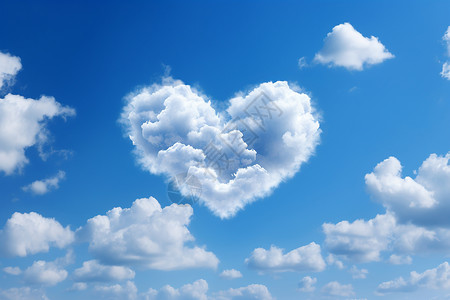 浪漫的云朵背景图片