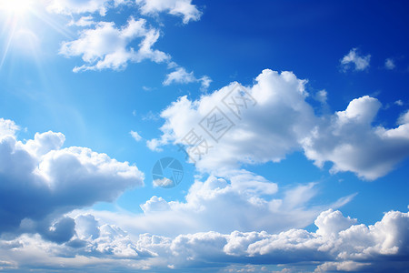 白云掠过天际背景图片