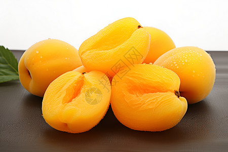 酸甜杏子美味的黄杏背景