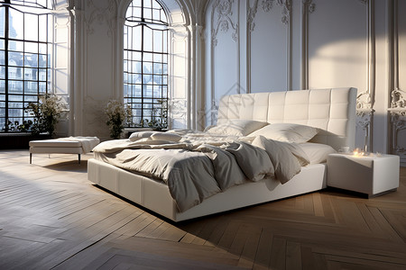 温暖的卧室现代风格的温暖主卧室设计图片