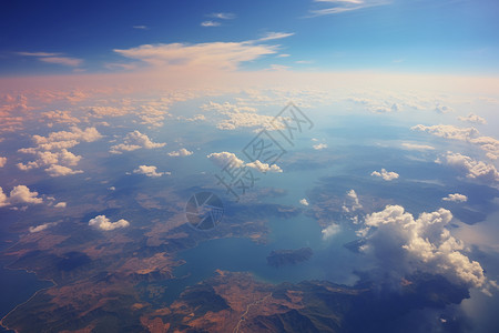 天空中的自然景观背景图片