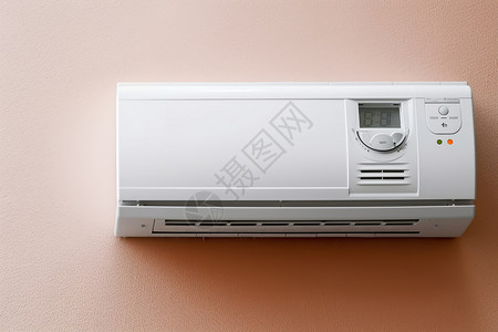 白色空调电器恒温器高清图片