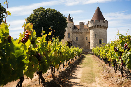 葡萄城堡背景图片