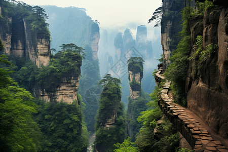 山谷之美背景图片