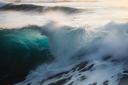 汹涌的海浪背景图片
