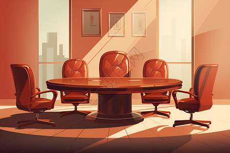 会议室中的椅子背景图片