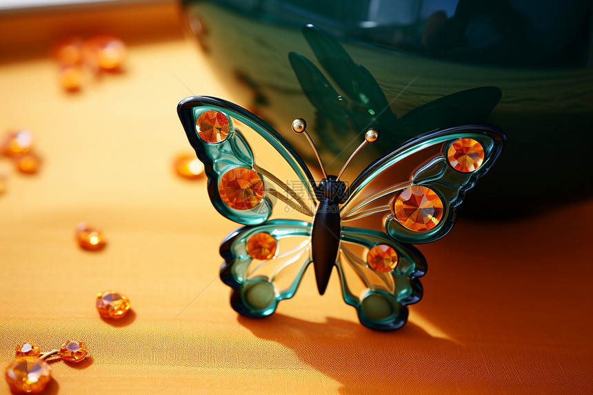美观的蝴蝶装饰品图片