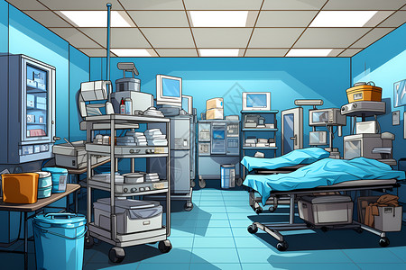 医院供应室背景图片