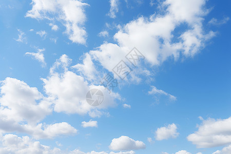 天空飘浮的朵朵白云背景图片