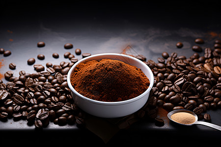 香醇美味的咖啡背景图片