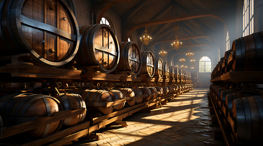 工业红酒酿造工厂背景图片