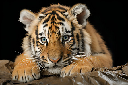 可爱的小老虎背景图片