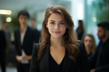 商务女性背景图片