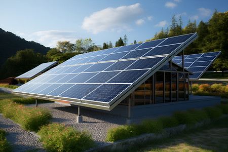 太阳能发电背景图片