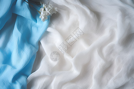 蓝色纺织品背景图片
