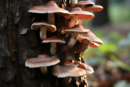 营养丰富的菌类蘑菇背景图片