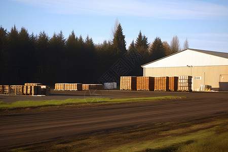 农业存储的库房背景图片