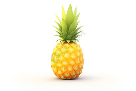 创意艺术的菠萝水果背景图片
