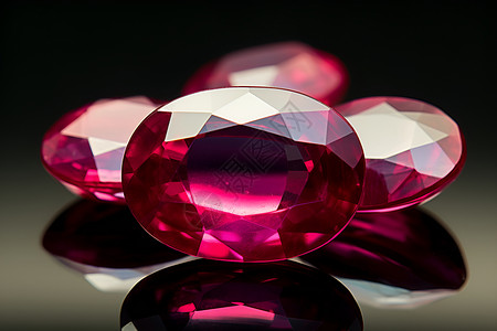 桌面上奢华的水晶宝石背景图片