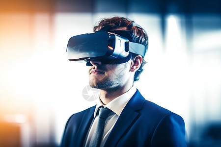 VR虚拟场景技术背景图片