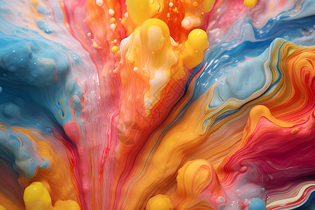 彩色液体爆炸背景背景图片