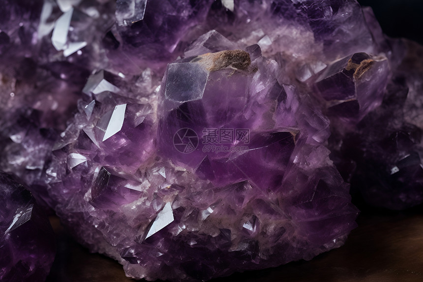 紫晶水晶材质图片