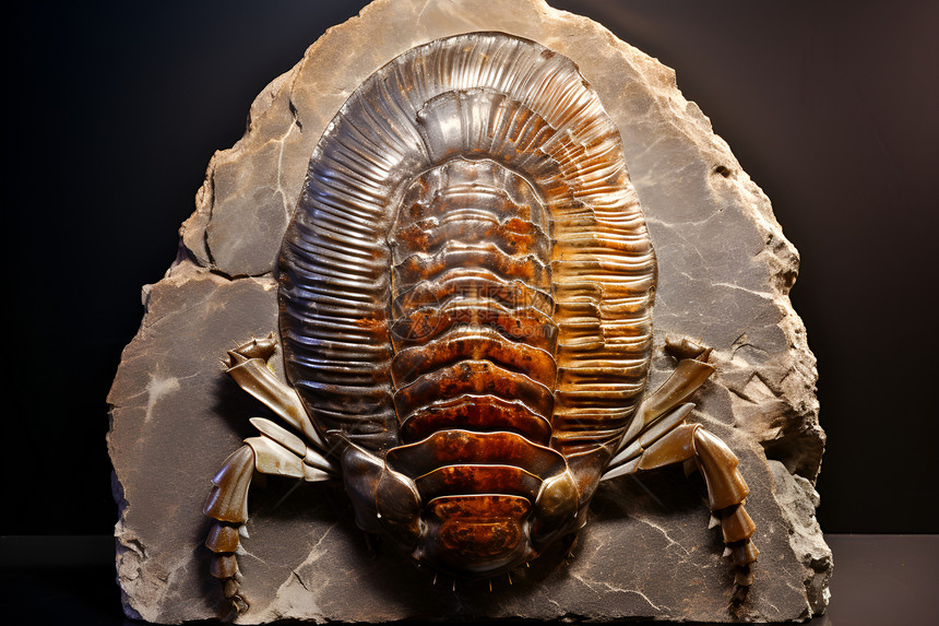 化石中的昆虫图片