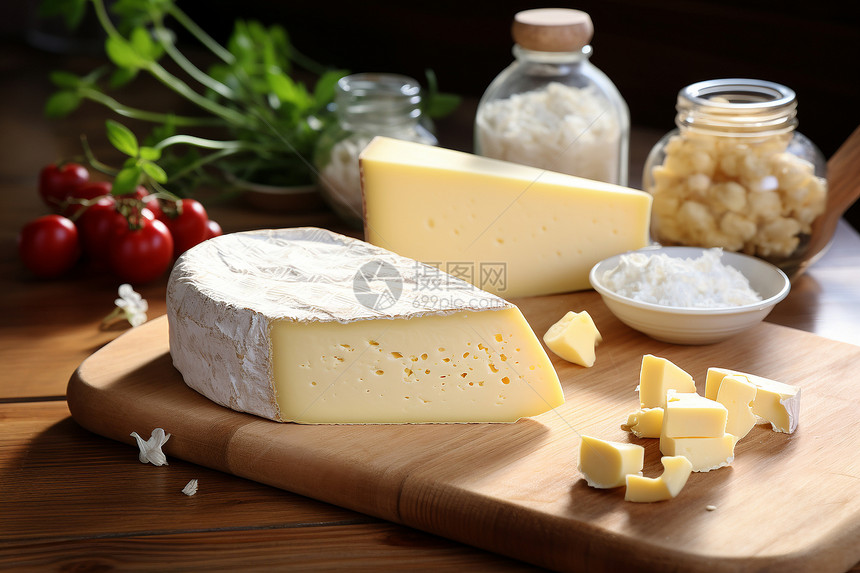 美味的乳制品奶酪图片