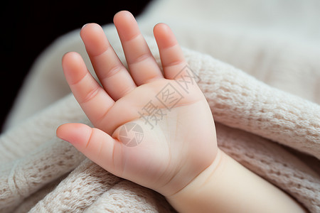 宝宝咬手指孩子可爱的小手背景