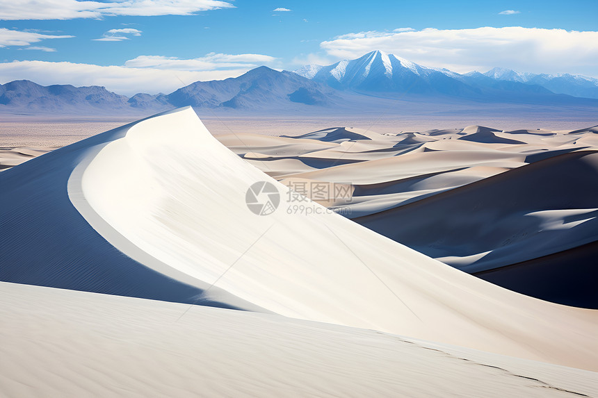 美丽的白色沙丘图片