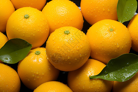 水珠滴落在橙子上背景图片