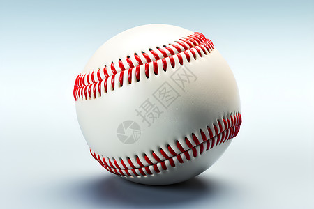 红白相间的棒球球背景图片