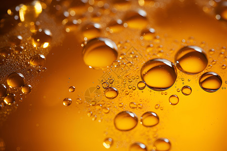 啤酒饮品海报液体的气泡背景