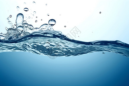 涟漪素材清澈水下的泡泡设计图片