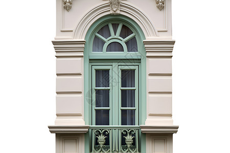 欧式建筑的古典门窗背景图片