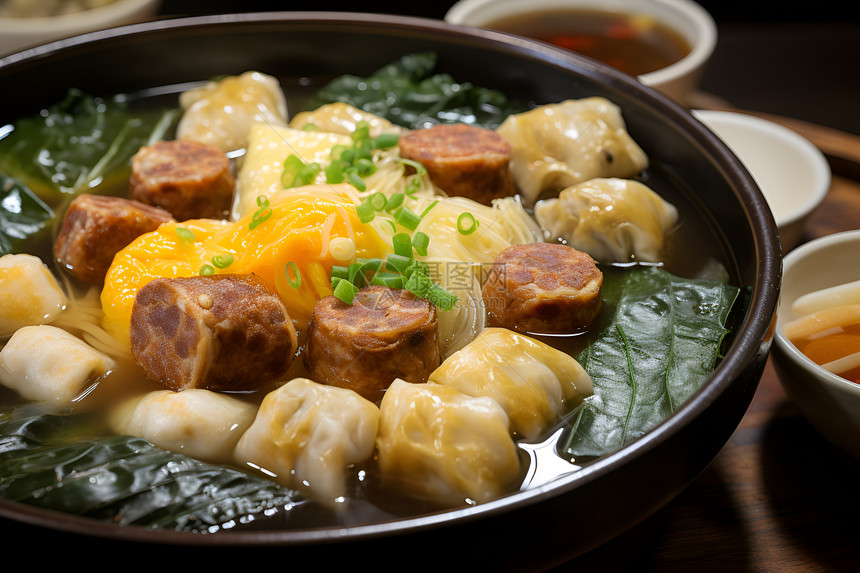 美味的传统台湾炖菜图片