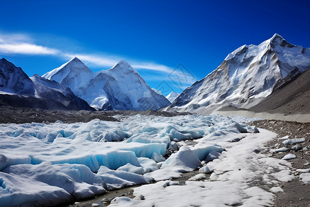 壮观的喜马拉雅山背景图片